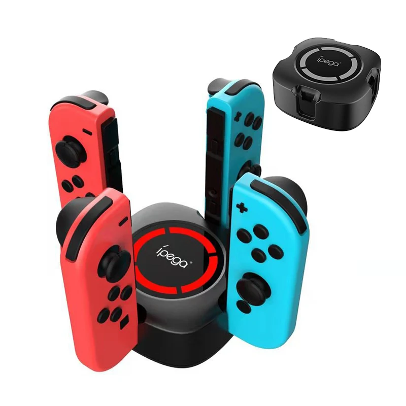 Зарядная док станция iPega 4 в 1 для Nintendo Swicth Joy Con и контроллер NS Pro зарядная со