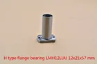 Длинный линейный подшипник 12 мм x 21 мм x 57 мм LMH12LUU LMT12LUU с овальным фланцем для 12 мм Круглый прямой стержень ЧПУ, 1 шт.