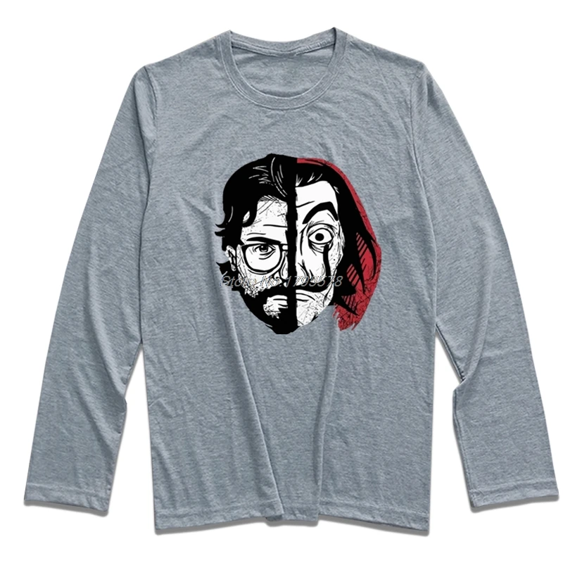 Футболка La Casa De Papel с надписью The House Of Paper Мужская хлопковая футболка длинным