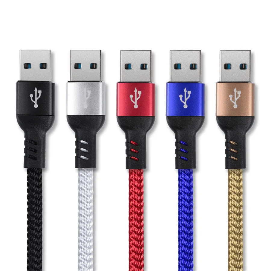 Шейные скобки... Micro USB кабель быстрой зарядки 2A нейлон плетеный 1 м для данные