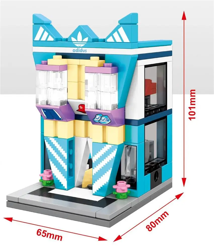 sd6040 Блоки sembo Mini Street Shop Строительные кирпичи милый микро магазин модель супер рынок Развивающие детские игрушки забавные подарки для детей - Цвет: sd6040