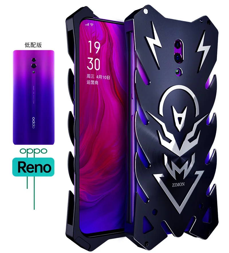 Realme X2 XT 3 Pro X Lite роскошный сверхмощная броня, металлические Алюминий задняя крышка чехол для OPPO Рено Z 2 2Z 2F 10xzoom F11 K1 K3 K5 чехол