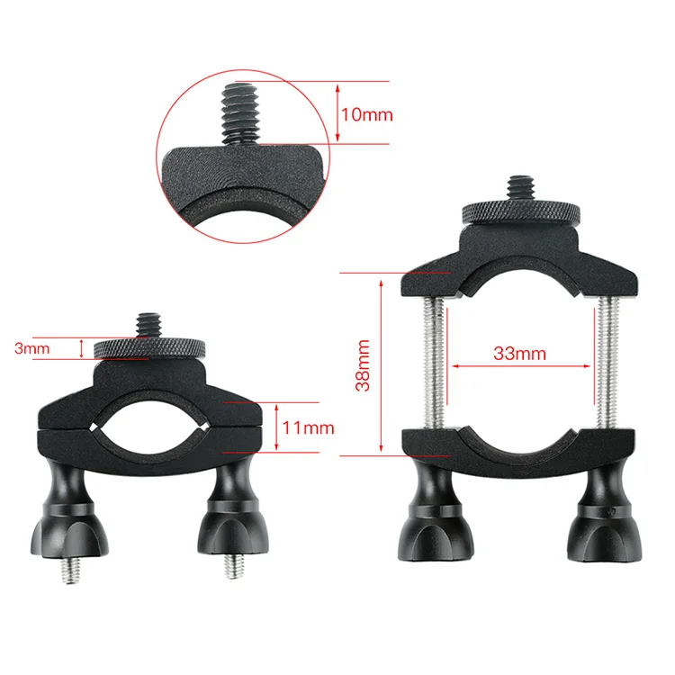 Aluminum Extension Fixed Connection Kit Adapter For DJI OSMO Action Bike Clip Bicycle Clamp 1/4 Screw Gimbal Camera Accessory |