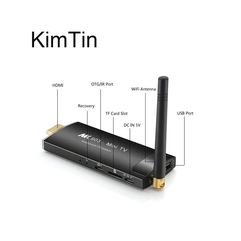 KimTin MK903C Android ТВ палка RK3229 4 ядра, 2 Гб оперативной памяти, 16 Гб встроенной памяти, OS 7,1 4K wifi tv ключ Miracast ТВ плеер Смарт мира Экран мини-ПК