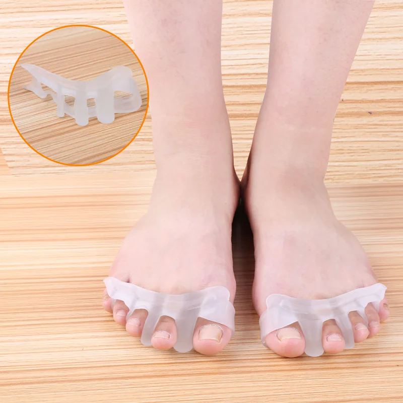 1 пара Силиконовый разделитель для пальцев ног Hallux Valgus-toed костей стопы