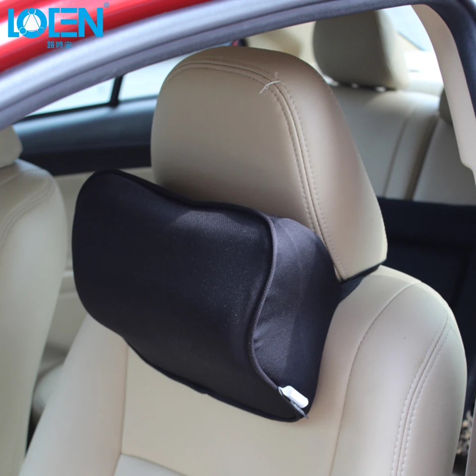 Автомобильный эластичный тканевый чехол для шеи на подголовник супер мягкий