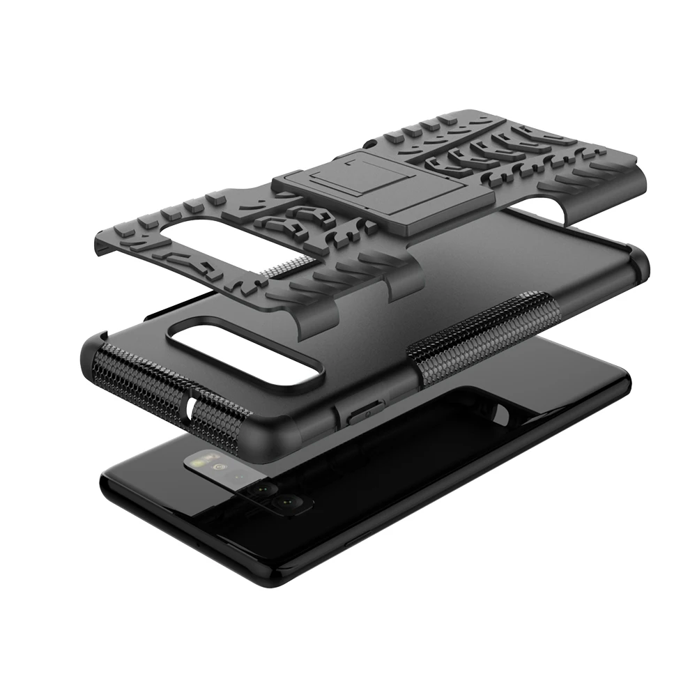 Гибридный армированный чехол для Samsung Galaxy S10 S9 S8 Plus S10E Note 8 9 чехол-подставка J3 J7 J8 A9