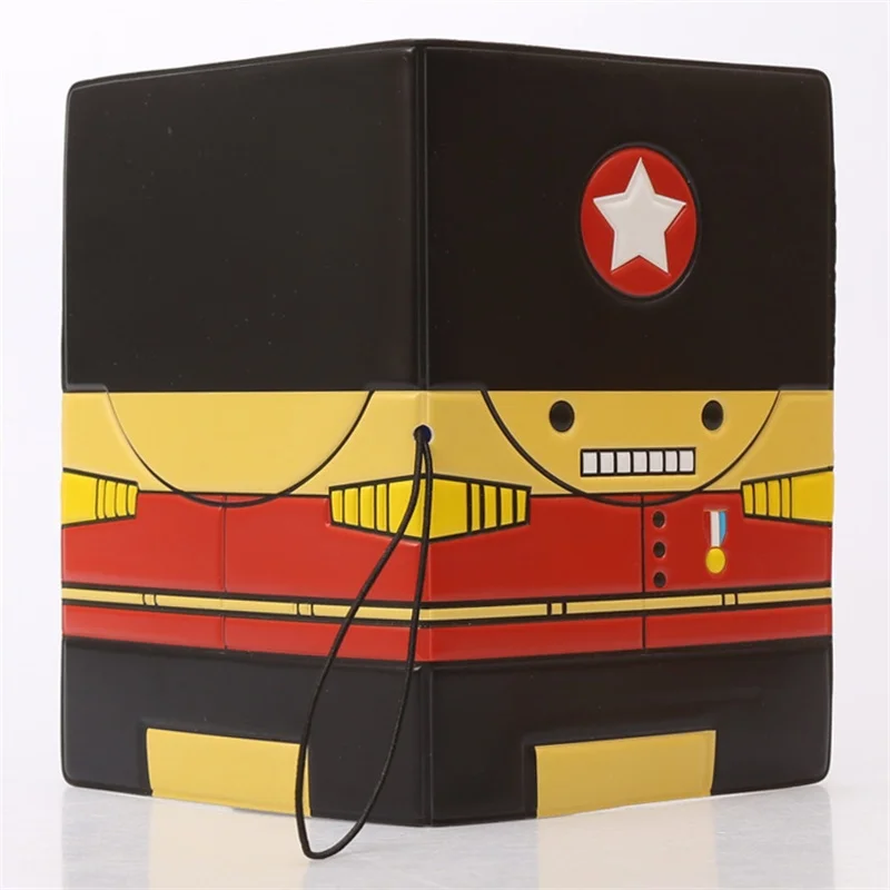 Черный британский солдат Обложка для паспорта ID держатель кредитных карт 3D