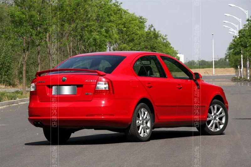 MONTFORD ABS пластик Неокрашенный задний багажник загрузки крыло спойлер для Skoda Octavia