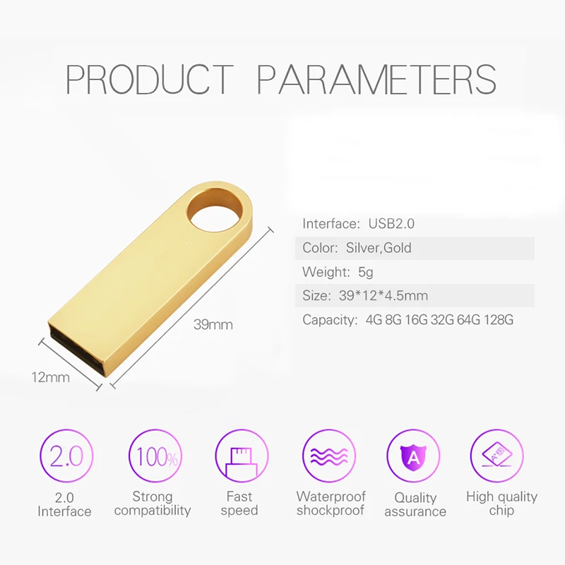 OTG USB флэш накопитель USB2.0 4 ГБ 8 16 32 64 128 карта памяти U диск для ноутбука ПК