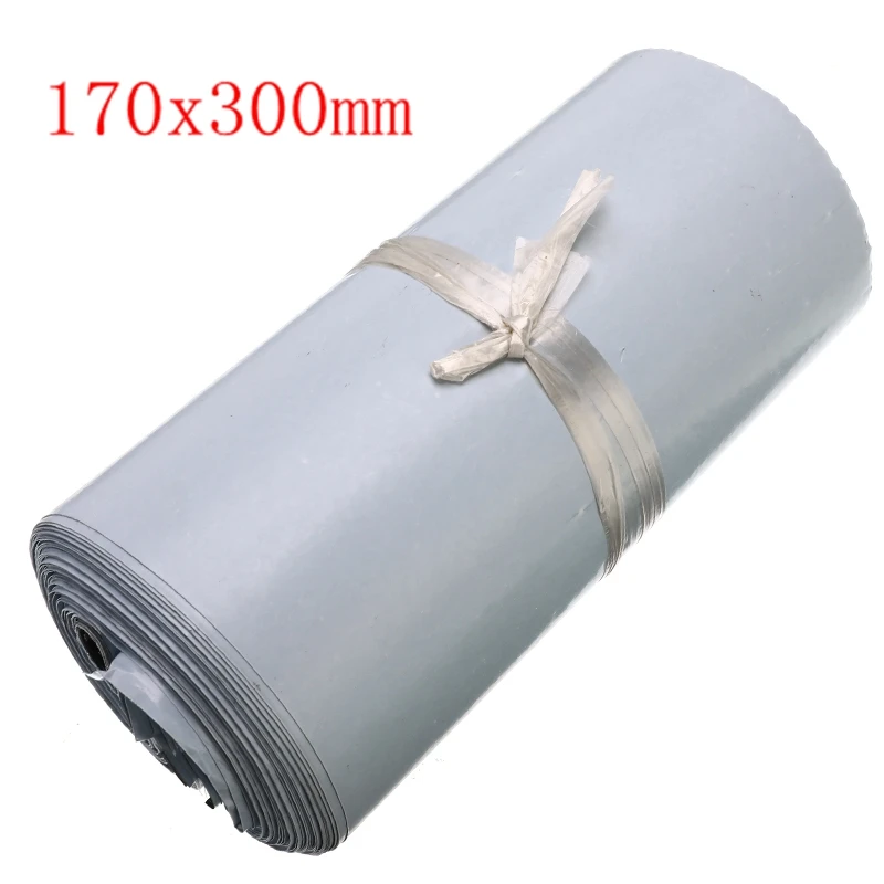 170x300mm white 100 шт./лот, пластиковый конверт, самоклеющиеся курьерские Сумки для хранения, белые, черные, серые пластиковые полиэтиленовые конверты, почтовые пакеты для доставки - Цвет: 170x300mm white