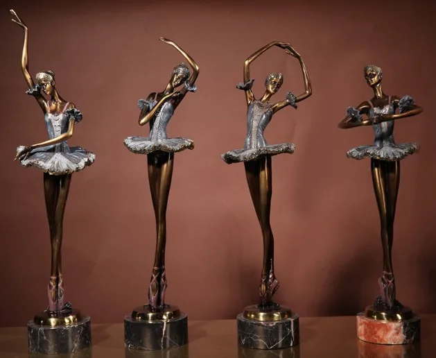 Бронзовая балетная скульптура статуя латунная Статуэтка|sculpture statue|statue sculpturefigurine