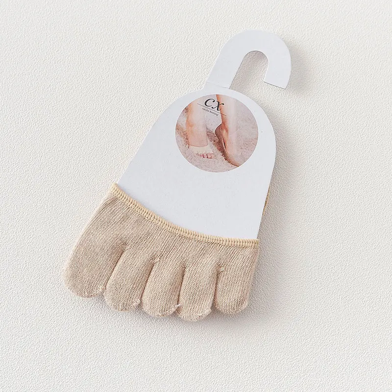 Toe Socks 1 pairs J-BOX, женские короткие носки-башмачки, носки для девушек, короткие женские носки на высоком каблуке, силиконовые Нескользящие невидимые носки - Цвет: Toe Socks 1 pairs