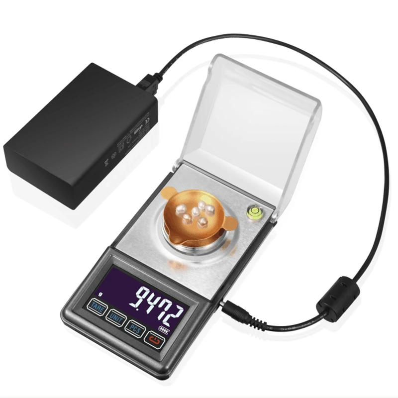 LCD Digital Jewelry Scale 30G 0.001g Gram Milligram Scales Lab Diamond USB Power Accuracy Weight Balance Touch Bottom With Box
LCD Digital Jewelry Scale 30G 0.001g Gram Milligram Scales Lab Diamond USB Power Accuracy Weight Balance Touch Bottom With Box