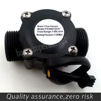 Water Flow Meter Hall Flow Sensor Flowmeter Pool Float Switch Indicator Counter for Water Heater Fuel Gauge 1-60L/min DN20