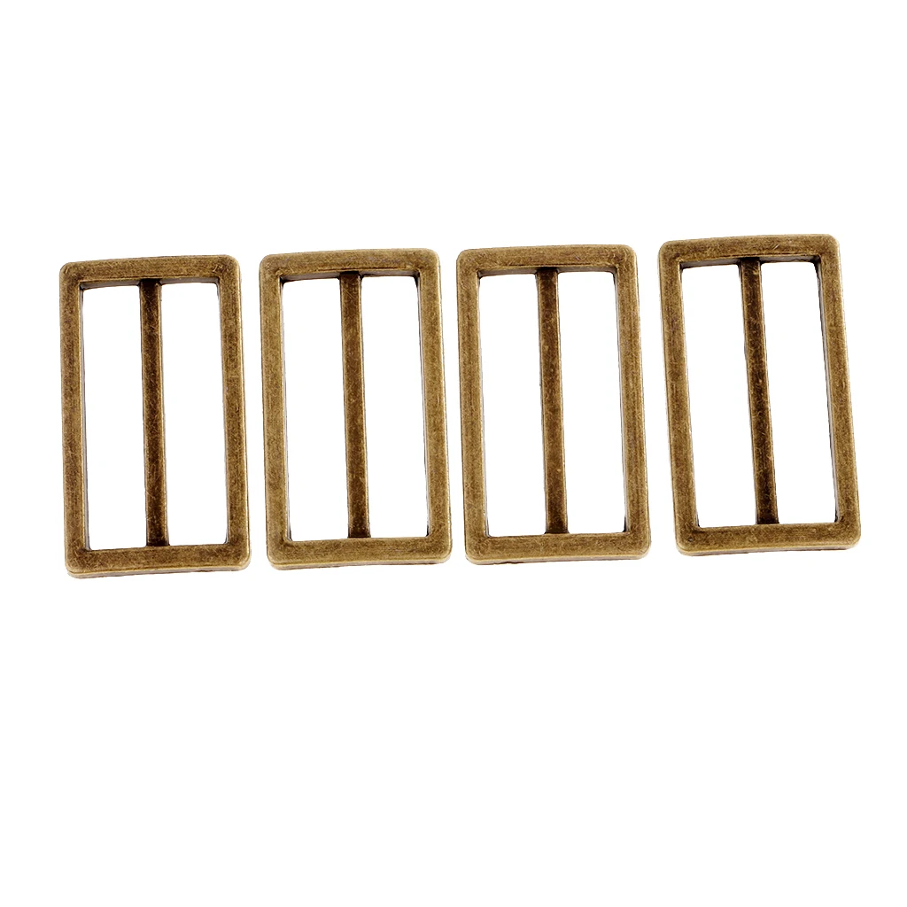 Фитиль 4 шт. металлические тройные скользящие пряжки рюкзак ремешки регуляторы 38