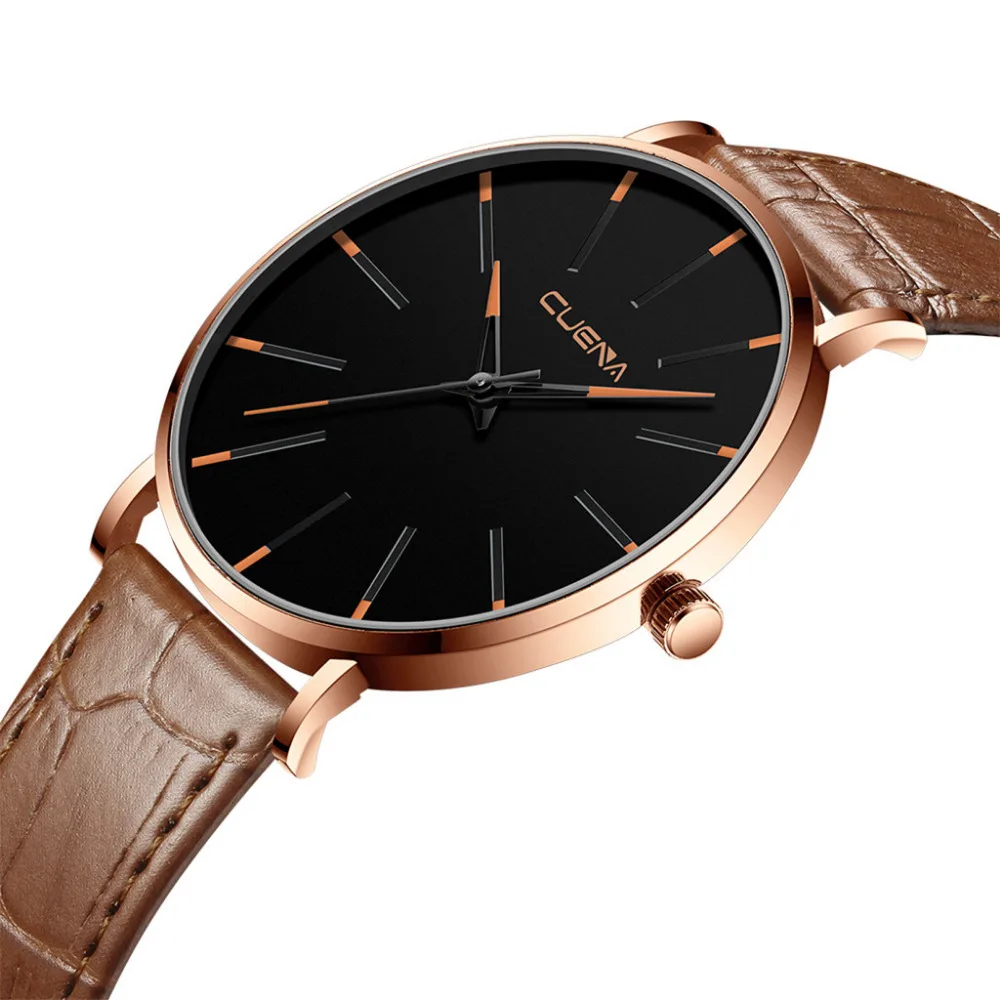 Роскошные часы кварцевые мужские с циферблатом из нержавеющей стали