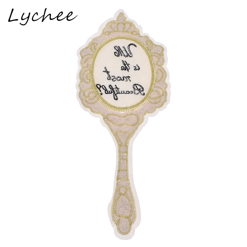 Lychee креативная зеркальная вышивка блестки патч Сделай Сам шитье на женской