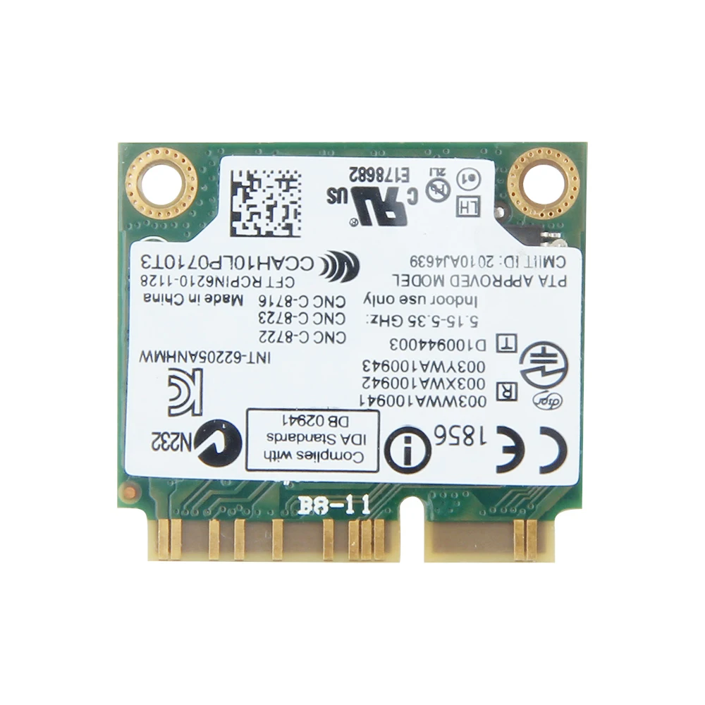 Беспроводные адаптеры 2 4G/5 ГГц для Intel centino Advanced-N 6205 62205an 62205hmw 300 Мбит/с мини PCI-E WiFi