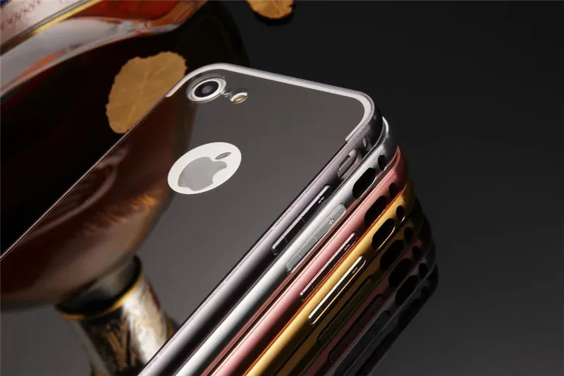 Для Apple iPhone 7 6 6S плюс 5S 5 Чехол роскошные доспехи алюминиевая рама металл +