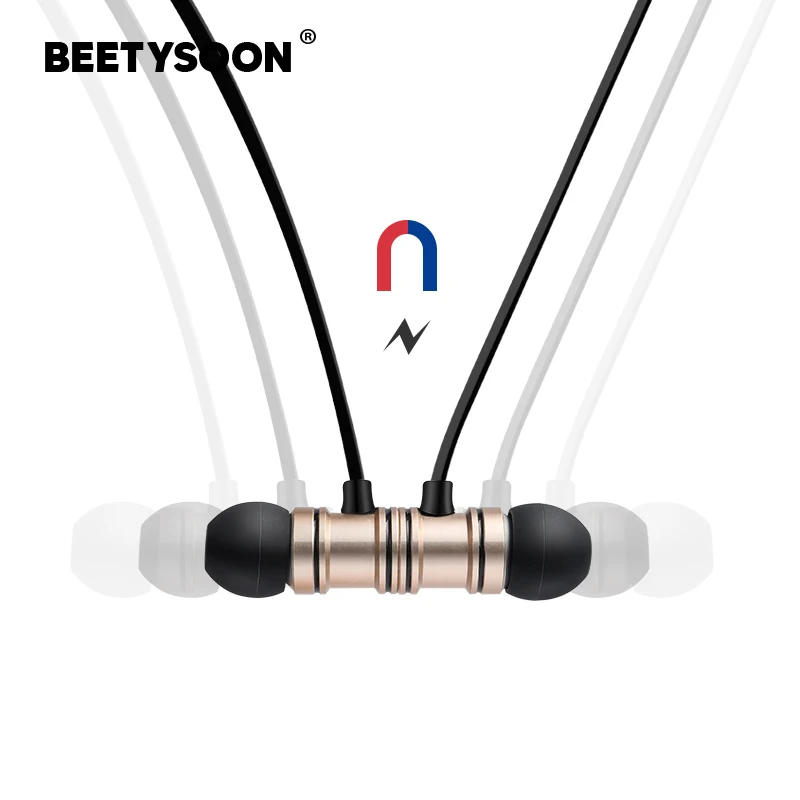BEETYSOON 2018 новые спортивные наушники Bluetooth Беспроводной работает гарнитура стерео