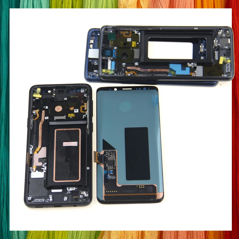 100% протестированный дигитайзер сенсорного ЖК экрана SAMSUNG Galaxy S9 + с рамкой G960 G965
