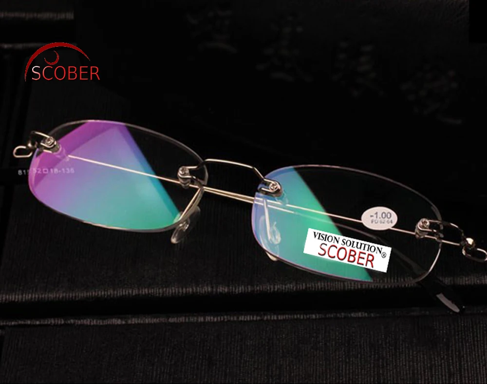 = Бренд SCOBER =! Две пары! Ультралегкий светильник очки для чтения без оправы из