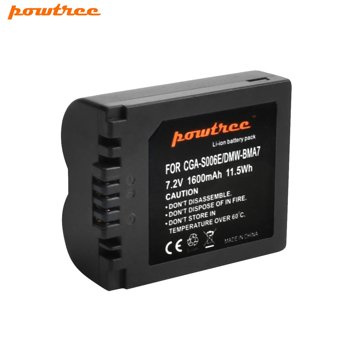 

1Pcs CGA-S006 CGR CGA S006E S006 S006A DMW-BMA7 DMW BMA7 Battery for Panasonic DMC FZ7 FZ8 FZ18 FZ28 FZ30 FZ35 FZ38 FZ50 SLR L20