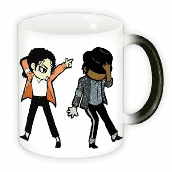 Новая керамическая кофейная кружка Майкла Джексона белая или меняющая цвет