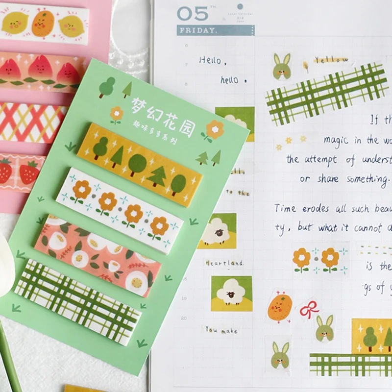 80Sheets Creative Animal Notepads Kawaii Fruit Memo PadsCute Foods Sticky Notes For Kids Gift School Office Supplies Stationery |