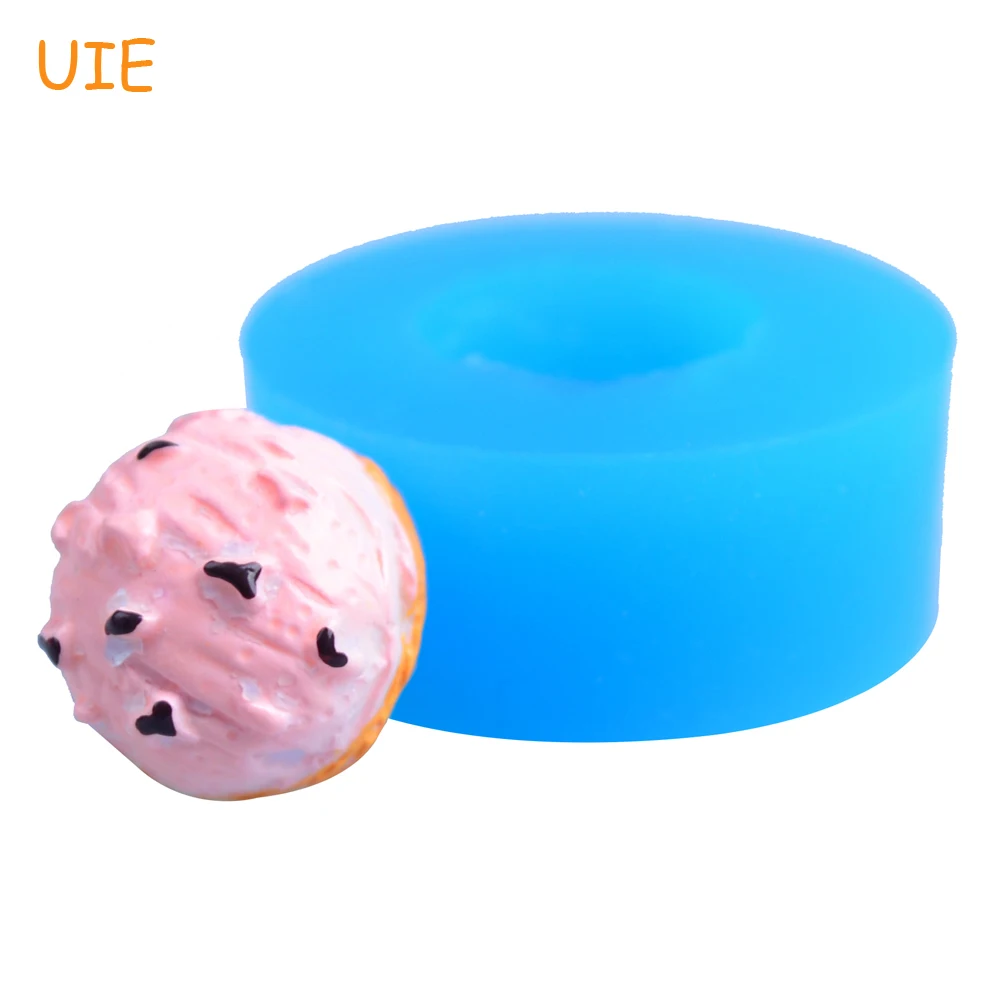 XYL143U Форма для мороженого из силикона 3D диаметром 15,9 мм для декорирования кексов, полимерной глины и конфет. Гибкая.