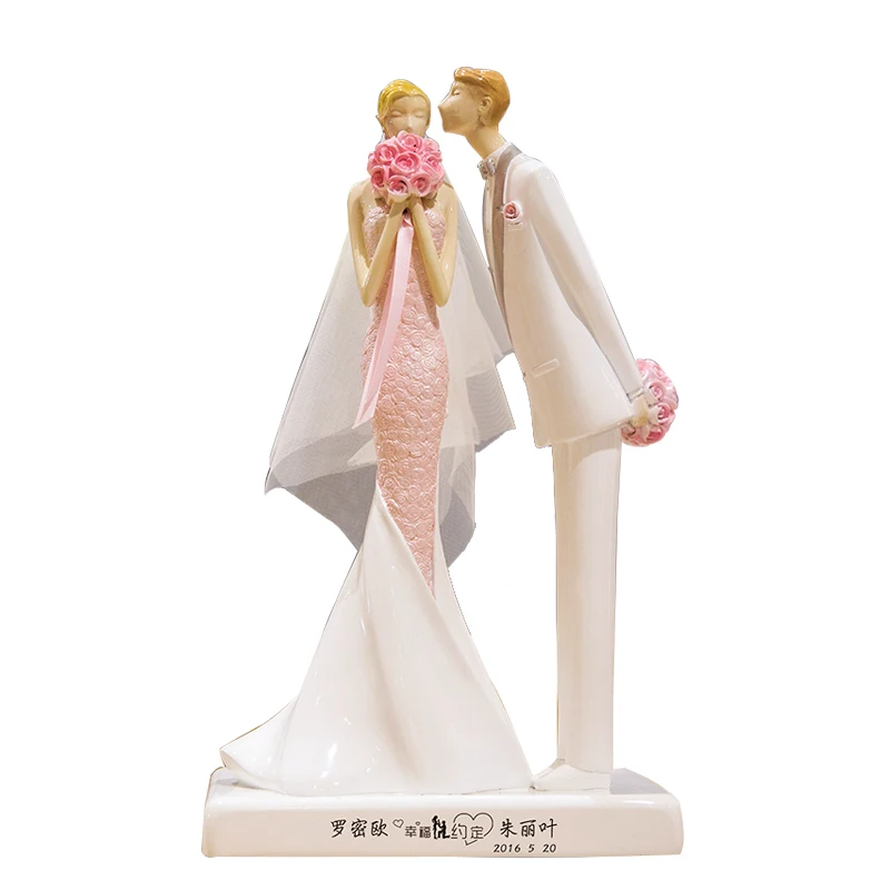 Modern Europe Creative Wedding Gift Girlfriend Anniversary Custom Ornaments Home Livingroom Desktop Resin Crafts Decoration | Дом и сад
