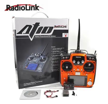 Пульт дистанционного управления RadioLink 12CH AT10II AT10 II 2 4 Ghz с R12DS приемником