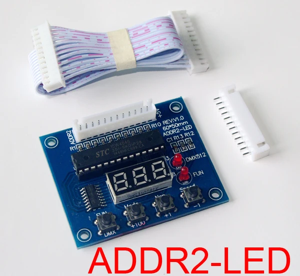 Оптовая продажа 1 шт. светодиодный цифровой дисплей ADDR2 подключение к DMX512