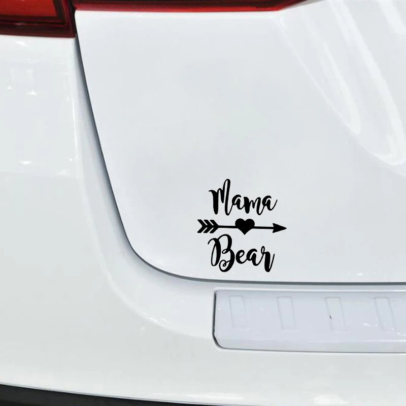 QYPF 13.1*13.6CM MAMA BEAR Arrow Cross Bow Hunting Decor Car Sticker Vinyl Bumper Window C16-1659 | Автомобили и мотоциклы