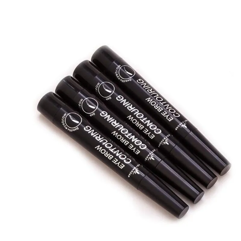 4 головки водостойкие Microblading брови Татуировка ручка тонкий эскиз Enhancer вилка