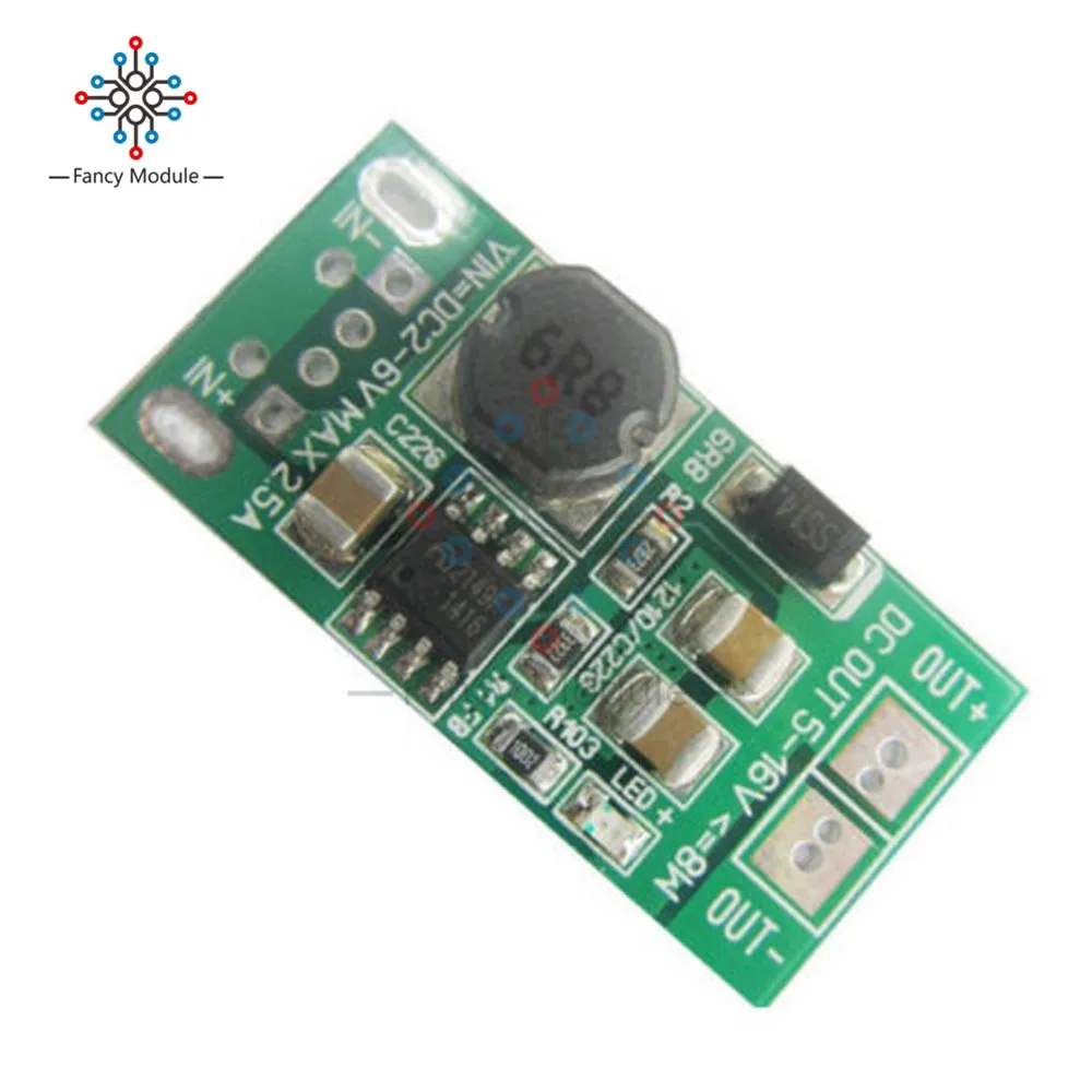Новый USB-вход 8 Вт Φ 5 В (2 в-6 в) до 12 Повышающий Модуль питания преобразователь