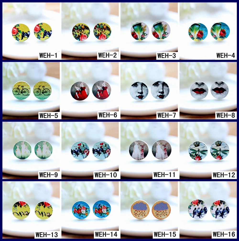 20 шт 16 мм Круглый Высокое качество фото дерево Лазерная резка Кабошон для