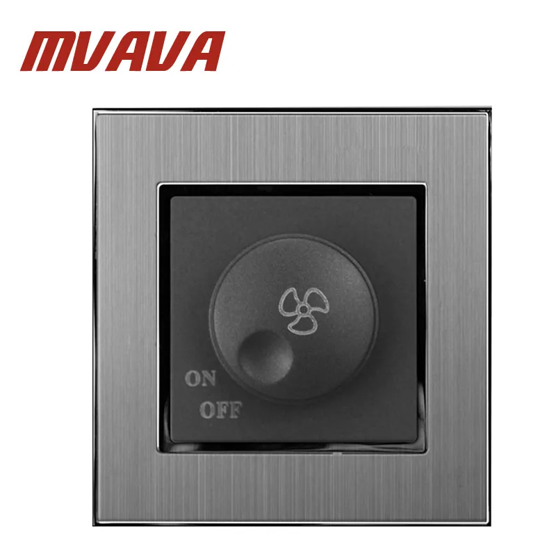 MVAVA переключатель регулирования вентилятора роскошный 110 250 В матовый