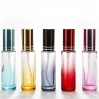 10pcslot 10ml glass perfume atomizer refillable spray empty perfume bottle easy used glass mini scent empty bottle