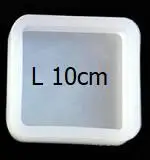 square L Овальные Силиконовые формы ручной работы DIY эпоксидная Базовая доска Смола форма прямоугольник Круглый УФ Смола Сердце ювелирные изделия Смола звезда силиконовая форма - Цвет: square L
