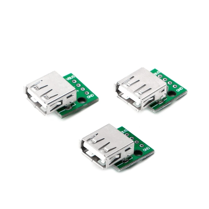 10 шт. USB 2 0 гнездо для DIP 4P разъем адаптера 54 мм сварная плата # W0823S #|socket connector|l