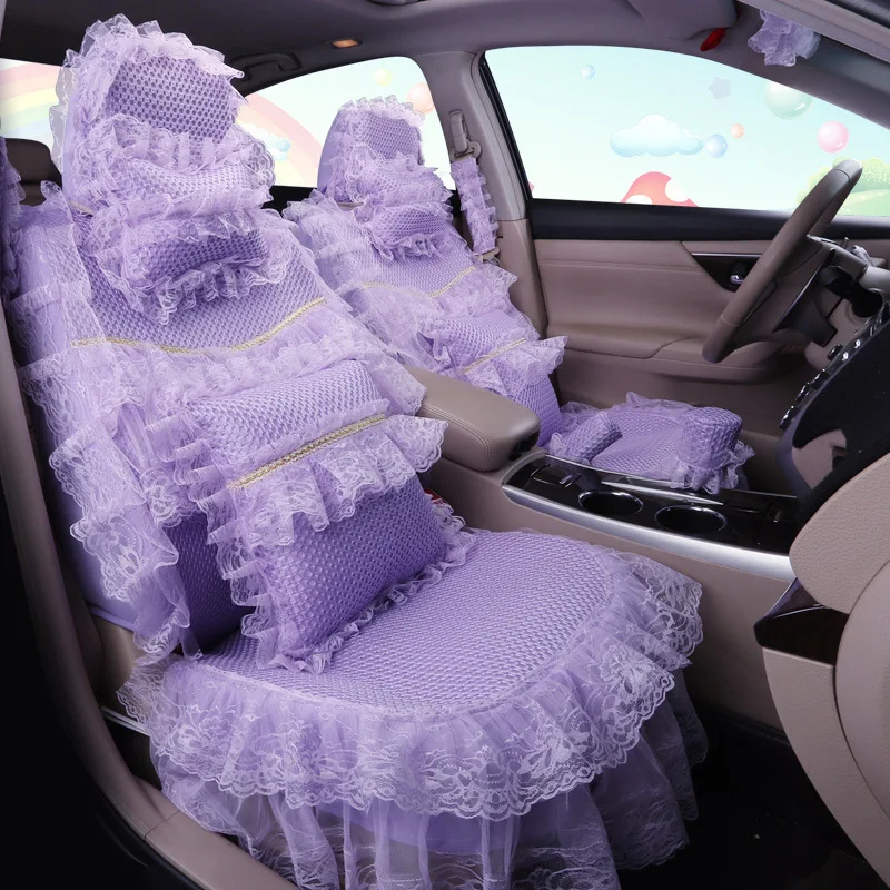 Милые розовые автомобильные аксессуары чехлы для сидений Decoracion Para Coches Asientos