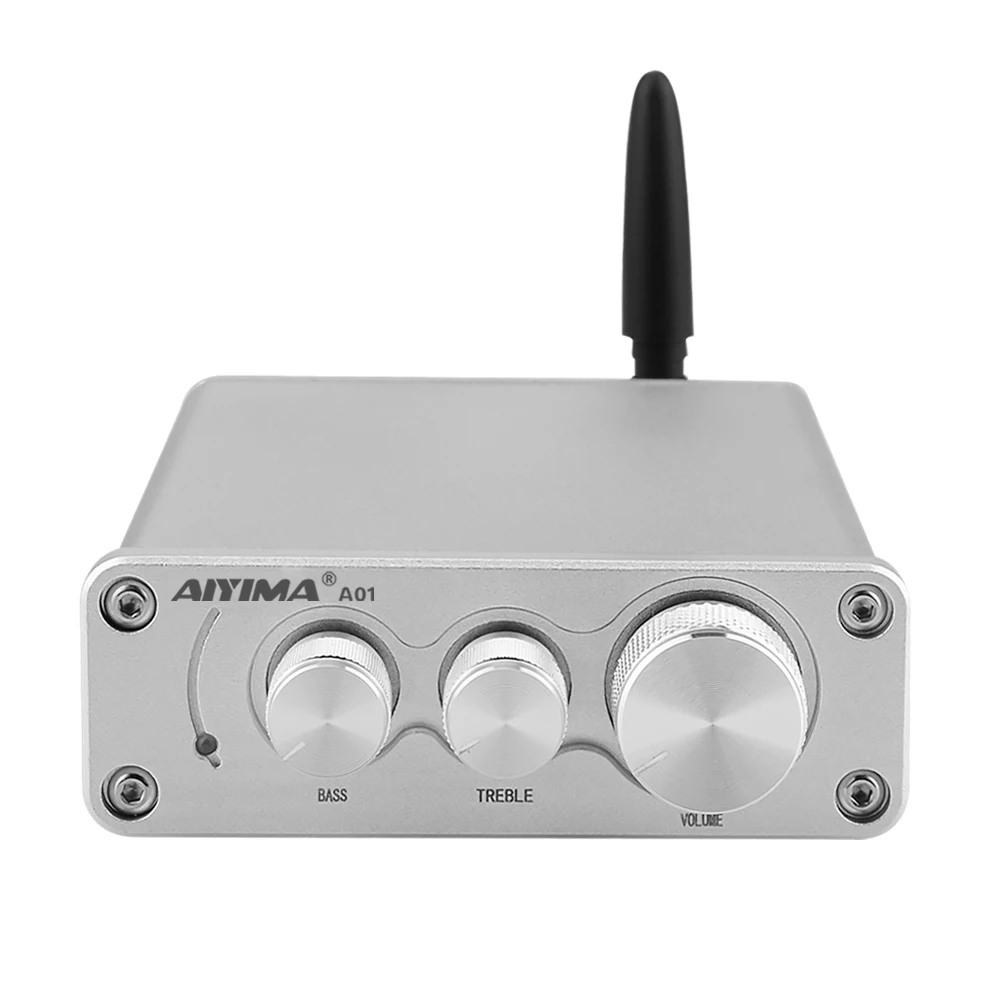 TPA3116 Amplifier AIYIMA мини TPA3116 Bluetooth 5,0 усилитель мощности HiFi Звук Amplificador стерео домашний аудио усилитель с высокими басами - Цвет: TPA3116 Amplifier
