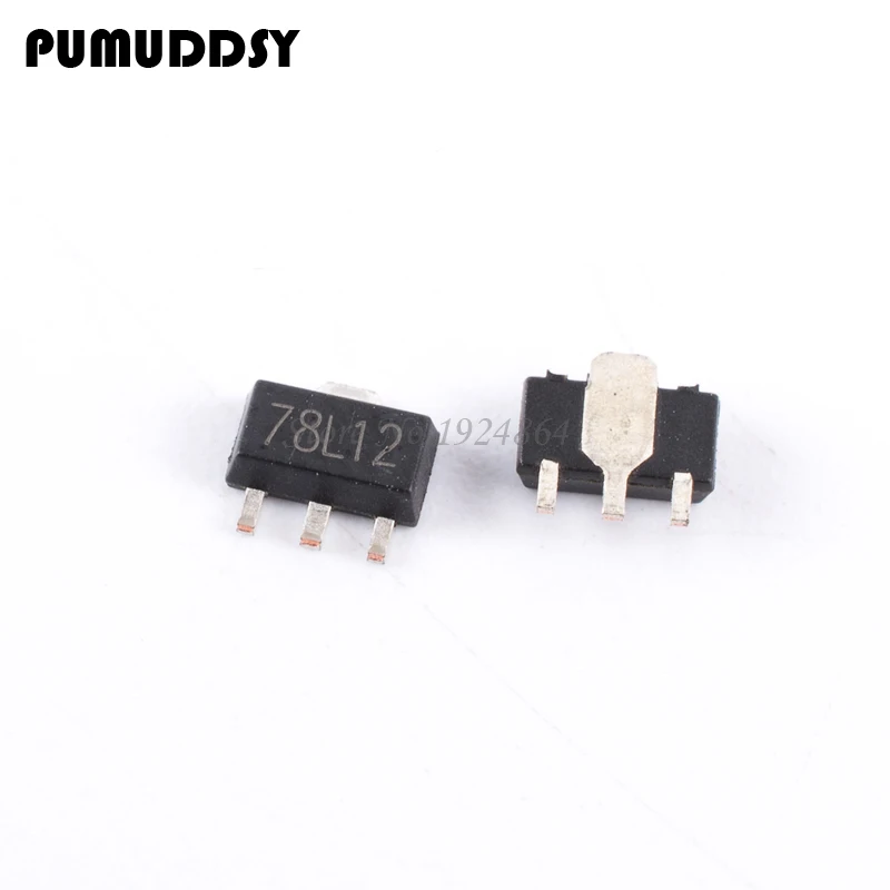 50 шт. 78L12 SOT89 SMD 12 В трехклеммный регулятор новое и оригинальное SOT-89 IC