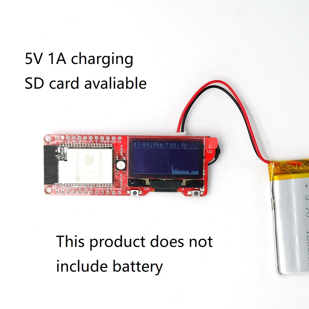 DSTIKE Wi Fi пакет монитор V3 (Preflashed D duino 32 SD) ESP32 O светодио дный SD карты IOT Development Kit Arduino RGB
