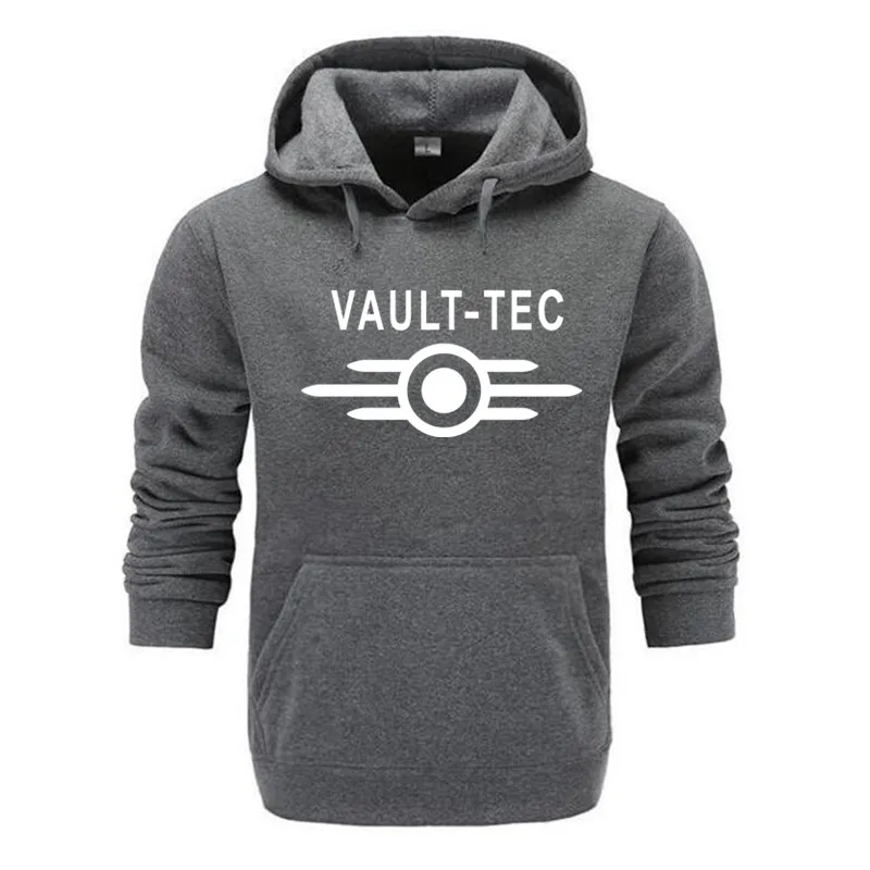 Толстовка мужская с капюшоном брендовая повседневная одежда логотипом Vault Tec для