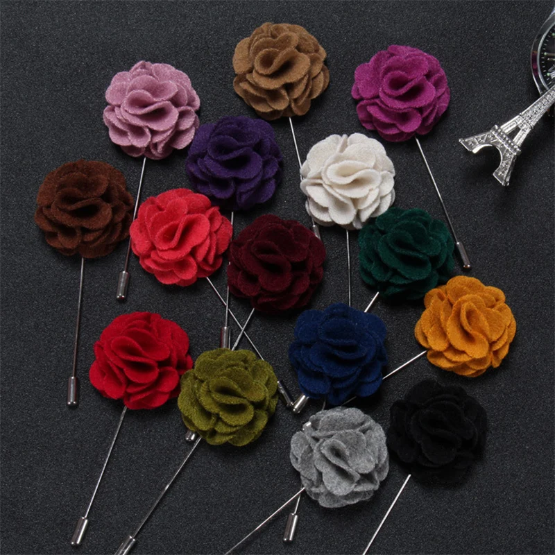 Мужская/Женская Брошь из ткани 15 цветов|flower brooches for women|brooches womenmen brooch |