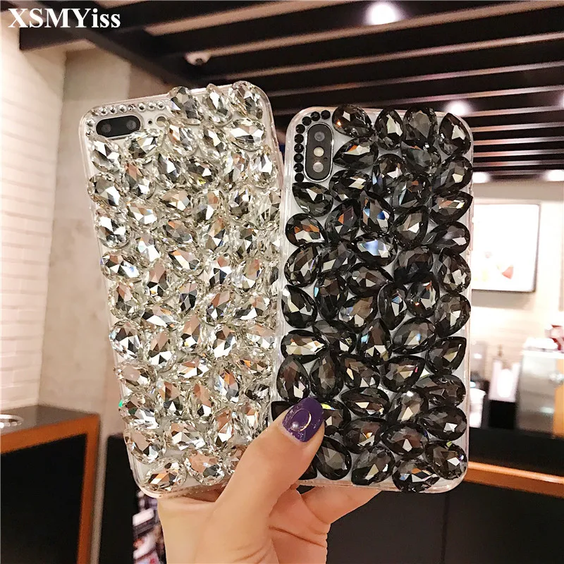 

Phone Case Fashion Bling Crystal Full Diamonds Soft Back Cover For Xiaomi Redmi 5 7 8 9 6A 7A 8A 9A 9C Note 5 6 7 8 9 Pro 8T 9T