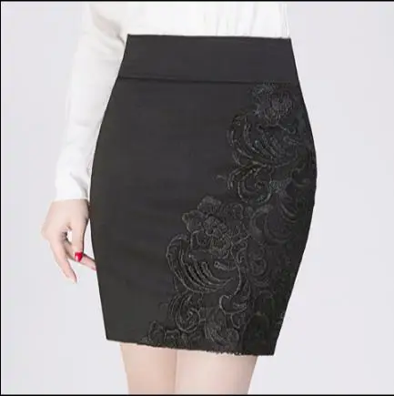 3XL 4XL осенне-зимняя юбка из искусственной кожи модная женская больших размеров с
